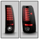 Chevy Silverado 1500/2500 03-06 ( Does Not Fit Stepside ) LED Tail Lights - Black Smoke Spyder Auto