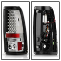 Chevy Silverado 1500/2500 03-06 ( Does Not Fit Stepside ) LED Tail Lights - Chrome Spyder Auto