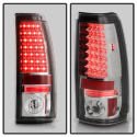 Chevy Silverado 1500/2500 03-06 ( Does Not Fit Stepside ) LED Tail Lights - Chrome Spyder Auto
