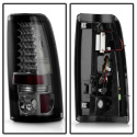 Chevy Silverado 1500/2500 03-06 ( Does Not Fit Stepside ) LED Tail Lights - Smoke Spyder Auto