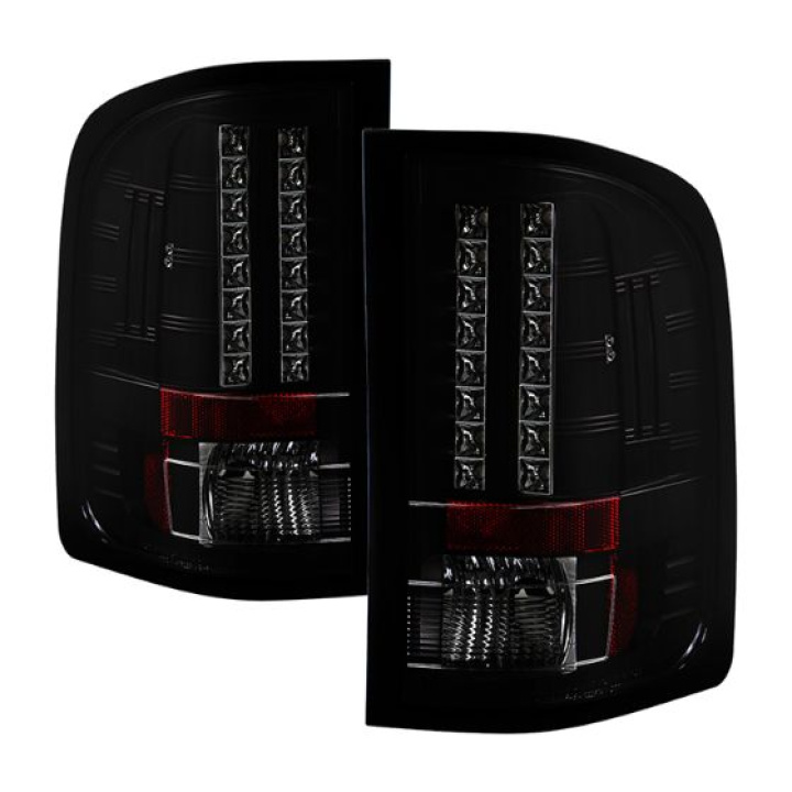 Chevy Silverado 07-13 ( Does Not Fit Model With Reverse Bulb 921 ) LED Tail Lights - Black Smoke Spyder Auto in the group Select car model / Chevrolet / Other models & Engines at DDESIGN Scandinavia AB (ALT-YD-CS07-LED-BSM)