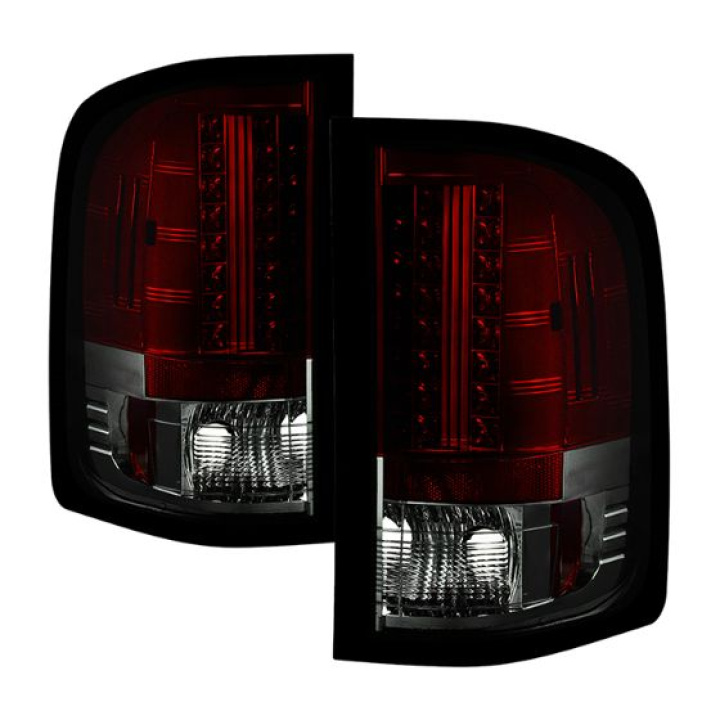 Chevy Silverado 07-13 ( Does Not Fit 2010 Model With Dual Reverse Socket 921 Bulb ) LED Tail Lights - Red Smoke Spyder Auto in the group Select car model / Chevrolet / Other models & Engines at DDESIGN Scandinavia AB (ALT-YD-CS07-LED-RS)