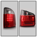 Chevy S10 94-04 / GMC Sonoma 94-04 / Isuzu Hombre 96-00 LED Tail Lights - Red Clear Spyder Auto
