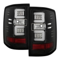 Chevy 1500 14-16 / Silverado 2500HD/3500HD (Dual Rear Wheel) 15-16 Light Bar LED Tail Lights - Black Spyder Auto