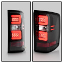 Chevy 1500 14-16 / Silverado 2500HD/3500HD (Dual Rear Wheel) 15-16 Light Bar LED Tail Lights - Black Spyder Auto