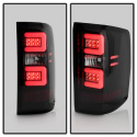 Chevy 1500 14-16 / Silverado 2500HD/3500HD (Dual Rear Wheel) 15-16 Light Bar LED Tail Lights - Black Smoke Spyder Auto