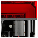 Chevy 1500 14-16 / Silverado 2500HD/3500HD (Dual Rear Wheel) 15-16 Light Bar LED Tail Lights - Red Clear Spyder Auto