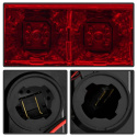 Chevy 1500 14-16 / Silverado 2500HD/3500HD (Dual Rear Wheel) 15-16 Light Bar LED Tail Lights - Red Clear Spyder Auto