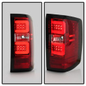 Chevy 1500 14-16 / Silverado 2500HD/3500HD (Dual Rear Wheel) 15-16 Light Bar LED Tail Lights - Red Clear Spyder Auto