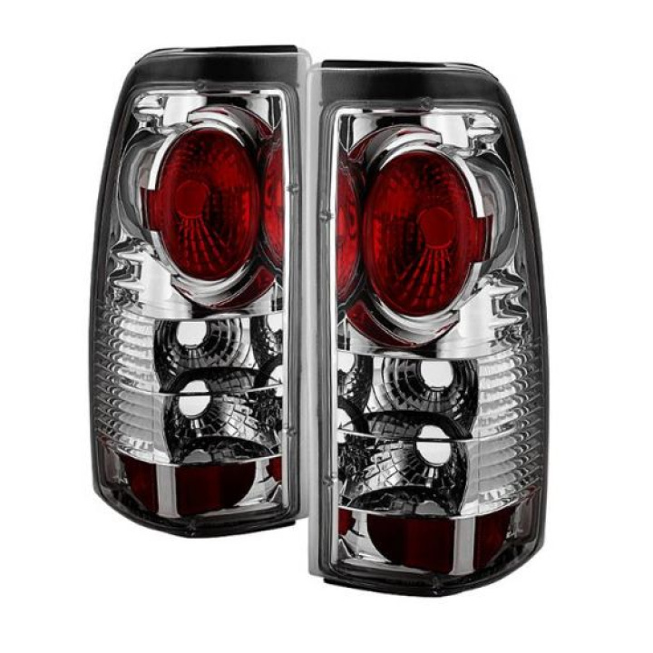 Chevy Silverado 1500/2500 99-02 (Not Fit Stepside) / GMC Sierra 1500/2500/3500 99-03 Euro Style Tail Lights - Chrome Spyder Auto in the group Select car model / Chevrolet / Other models & Engines at DDESIGN Scandinavia AB (ALT-YD-CS99-C)