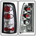Chevy Silverado 1500/2500 99-02 (Not Fit Stepside) / GMC Sierra 1500/2500/3500 99-03 Euro Style Tail Lights G2 Version - Chrome Spyder Auto