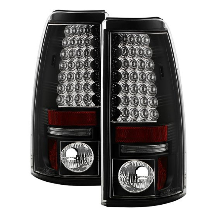Chevy Silverado 1500/2500 99-02 (Not Fit Stepside) / GMC Sierra 1500/2500/3500 99-03 LED Tail Lights - Black Spyder Auto in the group Select car model / Chevrolet / Other models & Engines at DDESIGN Scandinavia AB (ALT-YD-CS99-LED-BK)