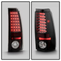 Chevy Silverado 1500/2500 99-02 (Not Fit Stepside) / GMC Sierra 1500/2500/3500 99-03 LED Tail Lights - Black Spyder Auto