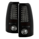 Chevy Silverado 1500/2500 99-02 (Not Fit Stepside) / GMC Sierra 1500/2500/3500 99-03 LED Tail Lights - Black Smoke Spyder Auto