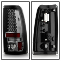 Chevy Silverado 1500/2500 99-02 (Not Fit Stepside) / GMC Sierra 1500/2500/3500 99-03 LED Tail Lights - Smoke Spyder Auto