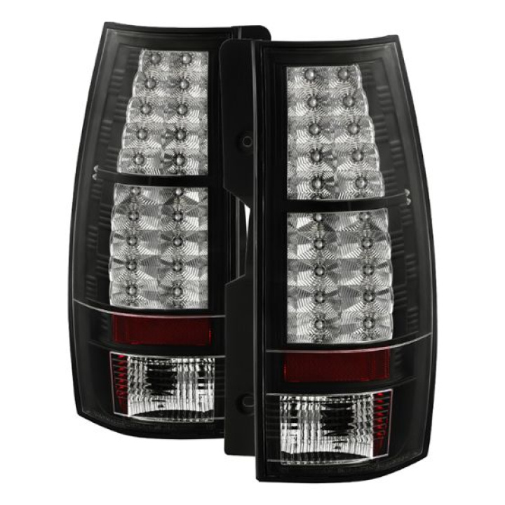 Chevy Suburban/Tahoe 07-14 / GMC Yukon/Yukon Denali 07-14 - LED Tail Lights - Black Spyder Auto in the group Select car model / Chevrolet / Tahoe / Styling at DDESIGN Scandinavia AB (ALT-YD-CSUB07-LED-BK)