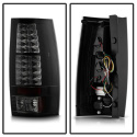 Chevy Suburban/Tahoe 07-14 / GMC Yukon/Yukon Denali 07-14 - LED Tail Lights - Black Smoke Spyder Auto