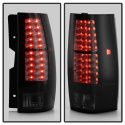 Chevy Suburban/Tahoe 07-14 / GMC Yukon/Yukon Denali 07-14 - LED Tail Lights - Black Smoke Spyder Auto