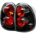 Dodge Caravan/Grand Caravan 96-00 / Dodge Durango 98-03 / Plymouth Voyager/Grand Voyager 96-00 Euro Style Tail Lights - Black Spyder Auto