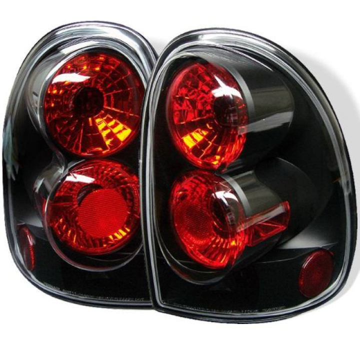 Dodge Caravan/Grand Caravan 96-00 / Dodge Durango 98-03 / Plymouth Voyager/Grand Voyager 96-00 Euro Style Tail Lights - Black Spyder Auto in the group Select car model / Dodge / Durango / Styling at DDESIGN Scandinavia AB (ALT-YD-DC96-BK)