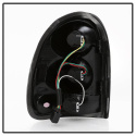 Dodge Caravan/Grand Caravan 96-00 / Dodge Durango 98-03 / Plymouth Voyager/Grand Voyager 96-00 Euro Style Tail Lights - Black Spyder Auto