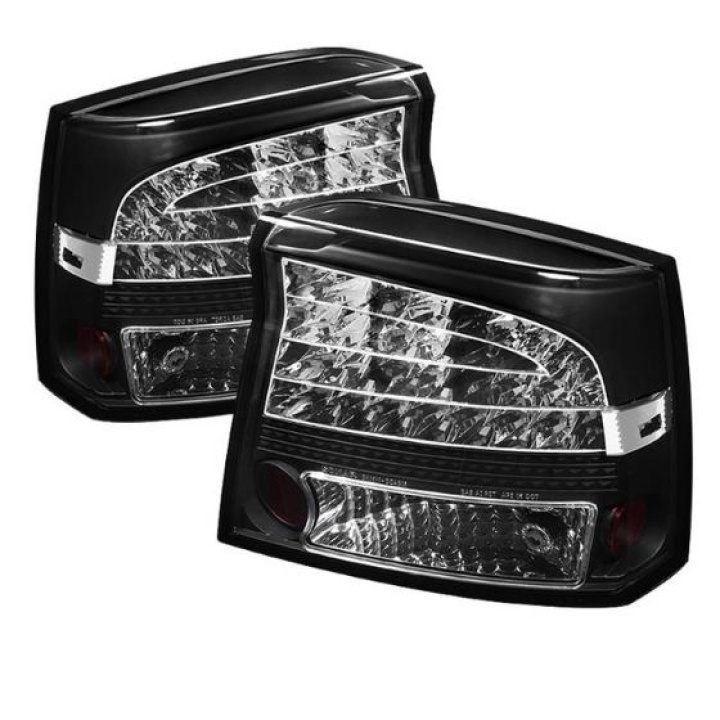 Dodge Charger 09-10 LED Tail Lights - Black Spyder Auto in the group Select car model / Dodge / Charger 06+ / Styling / Lights at DDESIGN Scandinavia AB (ALT-YD-DCH09-LED-BK)