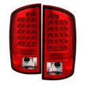 Dodge Ram 07-08 1500 / Ram 07-09 2500/3500 LED Tail Lights - Red Clear Spyder Auto