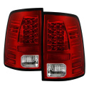 Dodge Ram 1500 13-14 / Ram 2500/3500 13-14 LED Tail Lights - LED Model only ( Not Compatible With Incandescent Model ) - Red Clear Spyder Auto