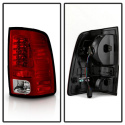 Dodge Ram 1500 13-14 / Ram 2500/3500 13-14 LED Tail Lights - LED Model only ( Not Compatible With Incandescent Model ) - Red Clear Spyder Auto
