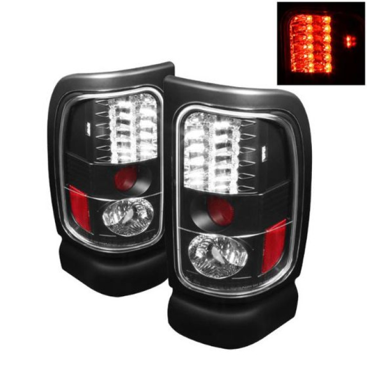 Dodge Ram 1500 94-01 / Ram 2500/3500 94-02 LED Tail Lights - Black Spyder Auto in the group Select car model / Dodge / Ram 93-01 / Styling at DDESIGN Scandinavia AB (ALT-YD-DRAM94-LED-BK)