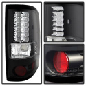 Ford F150 Styleside 04-08 (Not Fit Heritage & SVT) LED Tail Lights - Black Spyder Auto
