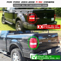 Ford F150 Styleside 04-08 (Not Fit Heritage & SVT) LED Tail Lights - Black Smoke Spyder Auto