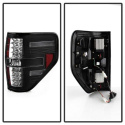 Ford F150 09-14 LED Tail Lights - Black Spyder Auto