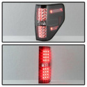 Ford F150 09-14 LED Tail Lights - Black Spyder Auto