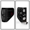 Ford F150 09-14 LED Tail Lights - Black Smoke Spyder Auto
