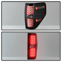 Ford F150 09-14 LED Tail Lights - Black Smoke Spyder Auto