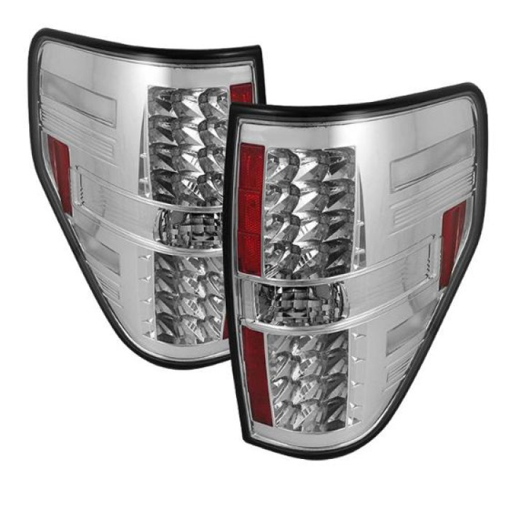 Ford F150 09-14 LED Tail Lights - Chrome Spyder Auto in the group Select car model / Ford / F-150 09-14 / Styling at DDESIGN Scandinavia AB (ALT-YD-FF15009-LED-C)
