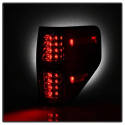 Ford F150 09-14 LED Tail Lights - Red Clear Spyder Auto