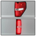 Ford F150 09-14 LED Tail Lights - Red Clear Spyder Auto