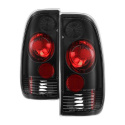 Ford F150 Styleside 97-03 / F250/350/450/550 Super Duty 99-07 Euro Style Tail Lights - Black Spyder Auto