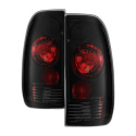 Ford F150 Styleside 97-03 / F250/350/450/550 Super Duty 99-07 Euro Style Tail Lights - Black Smoke Spyder Auto