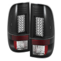 Ford F150 Styleside 97-03 / F250/350/450/550 Super Duty 99-07 LED Tail Lights - Black Spyder Auto