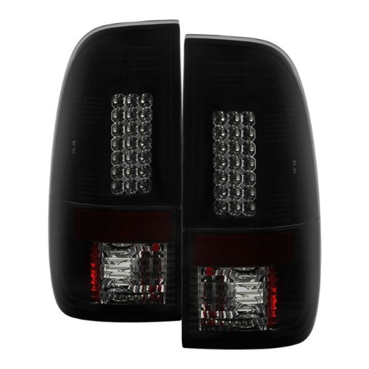 Ford F150 Styleside 97-03 / F250/350/450/550 Super Duty 99-07 LED Tail Lights - Black Smoke Spyder Auto in the group Select car model / Ford / F-250 - F-350 00-07 / Styling at DDESIGN Scandinavia AB (ALT-YD-FF15097-LED-BSM)