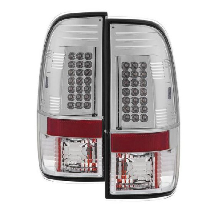Ford F150 Styleside 97-03 / F250/350/450/550 Super Duty 99-07 LED Tail Lights - Chrome Spyder Auto in the group Select car model at DDESIGN Scandinavia AB (ALT-YD-FF15097-LED-C)