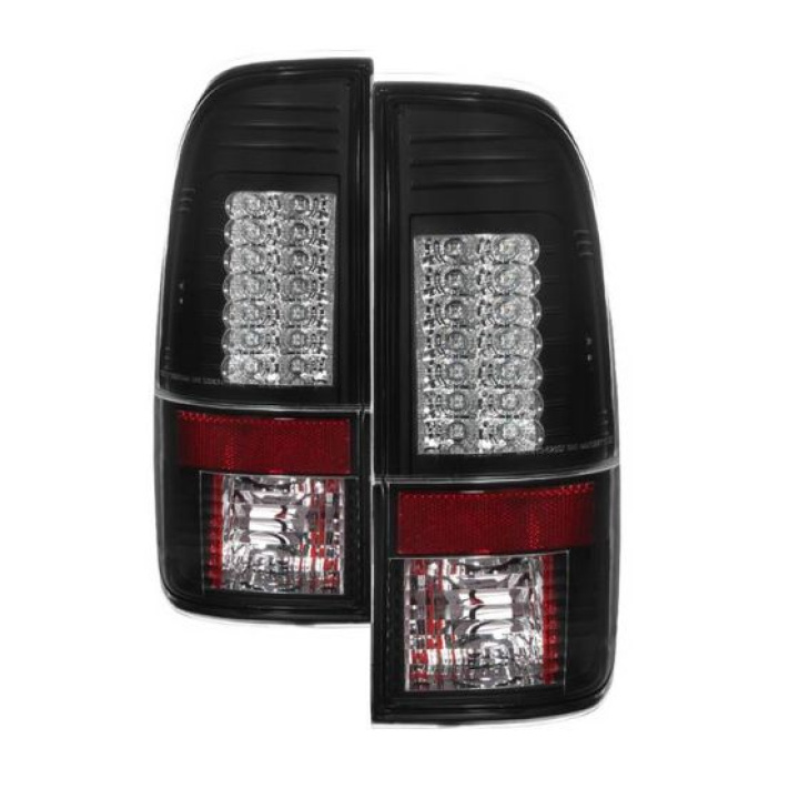 Ford F150 Styleside 97-03 / F250/350/450/550 Super Duty 99-07 Version 2 LED Tail Lights - Black Spyder Auto in the group Select car model / Ford / F-250 - F-350 00-07 / Styling at DDESIGN Scandinavia AB (ALT-YD-FF15097-LED-G2-BK)