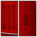 Ford F150 Styleside 97-03 / F250/350/450/550 Super Duty 99-07 Version 2 LED Tail Lights - Red Clear Spyder Auto