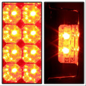 Ford F150 Styleside 97-03 / F250/350/450/550 Super Duty 99-07 LED Tail Lights - Red Clear Spyder Auto
