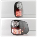 Ford F150 Flareside 97-03 LED Tail Lights - Black Spyder Auto