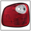 Ford F150 Flareside 97-03 LED Tail Lights - Red Clear Spyder Auto