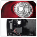 Ford F150 Flareside 97-03 LED Tail Lights - Red Clear Spyder Auto